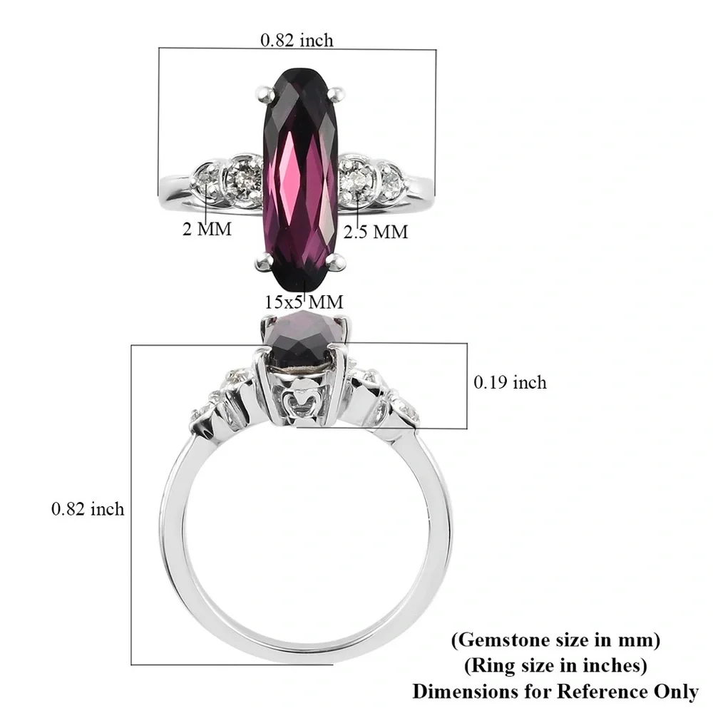 SWAROVSKI Amethyst and White Crystal Ring